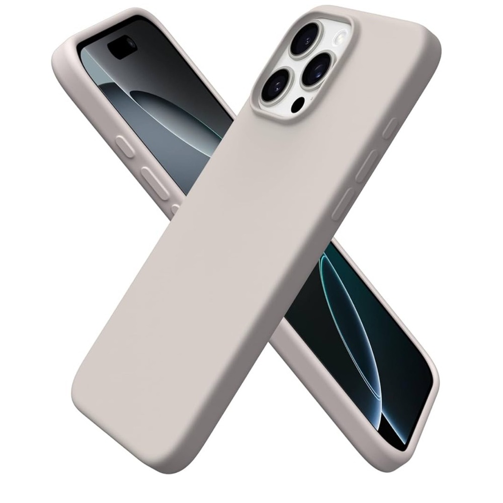 iPhone 16 Pro Max Silicone Phone Case - Stone Gray